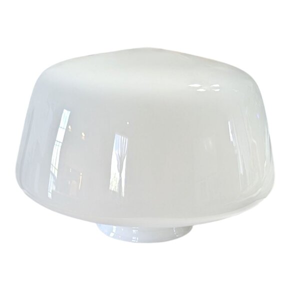 School House Light Globe White Milk Glass Ceiling Light Globe 9" Farmhouse VTG - Picture 3 of 7